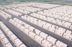 Container boligprosjekt for syriske flyktninger